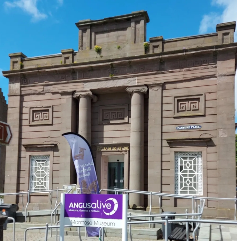 Classical Facade of Montrose Museum